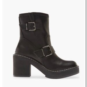 DKNY Daray Buckle Block Heel Boot Size 9 NWT